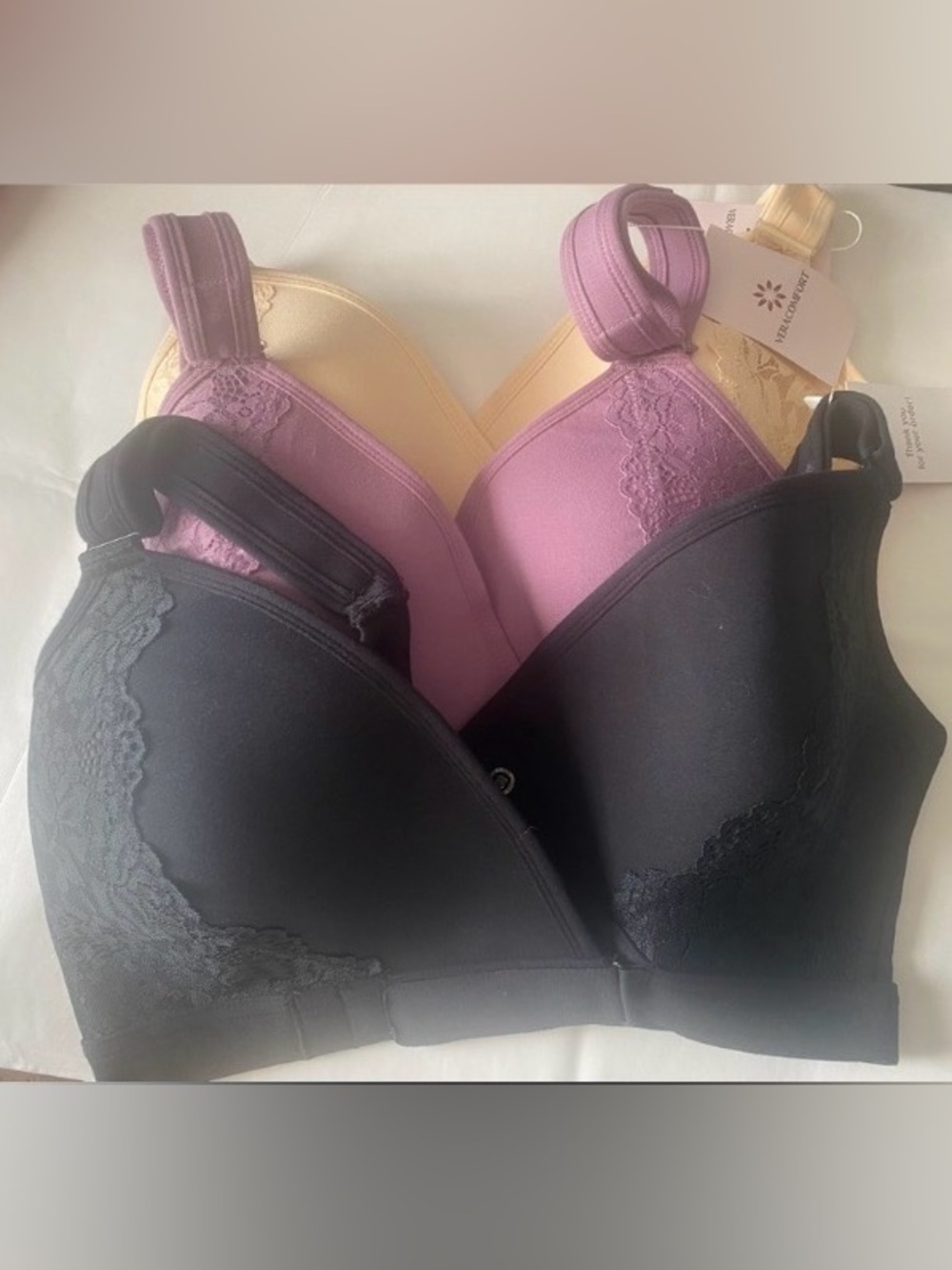 VeraComfort  wireless bras with front closure Adaptive Comfort L Set/3